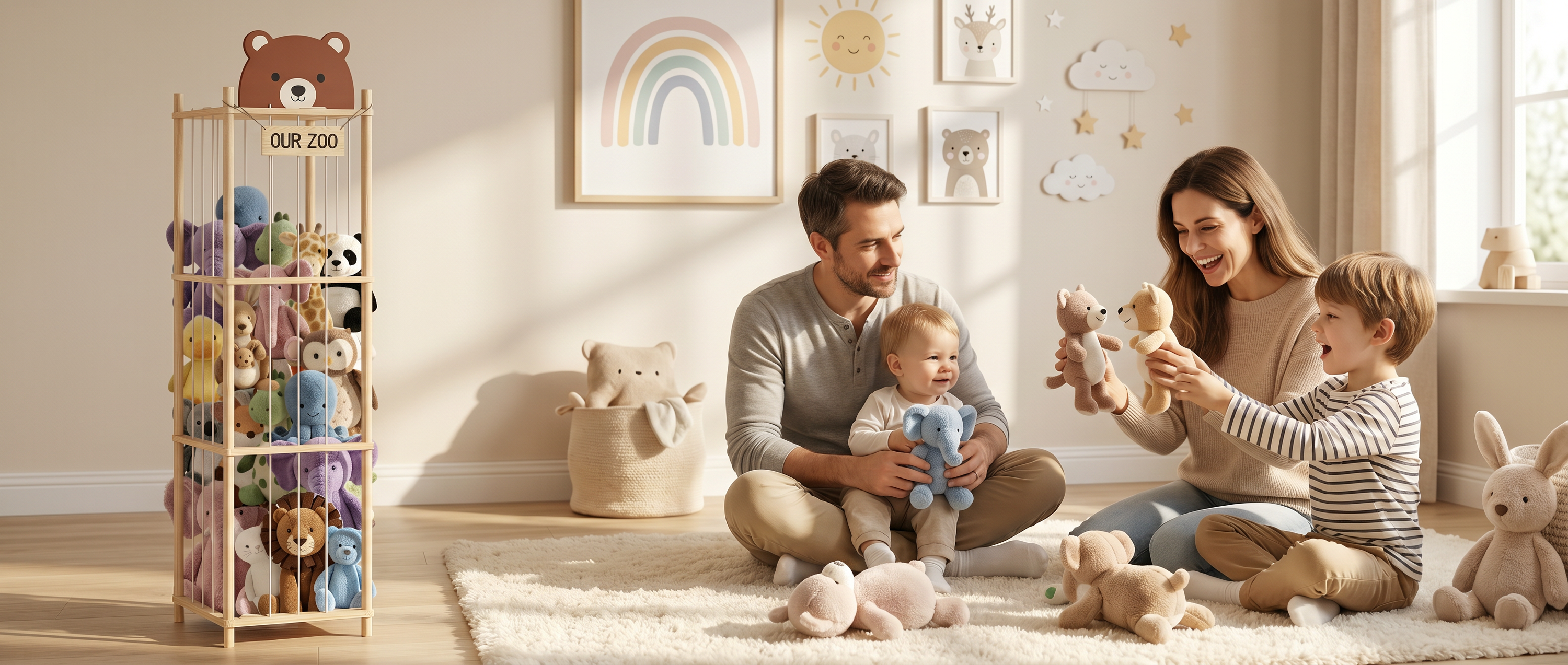 How to Organize Stuffed Animals Without Hiding Them Away