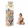 Wooden Stuffed Animal Storage Organizer for Kids – Bear, Elephant & Rainbow Designs