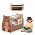Kids Bookshelf – Wooden Montessori Book Storage Organizer