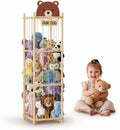 Wooden Stuffed Animal Storage Organizer for Kids – Bear, Elephant & Rainbow Designs